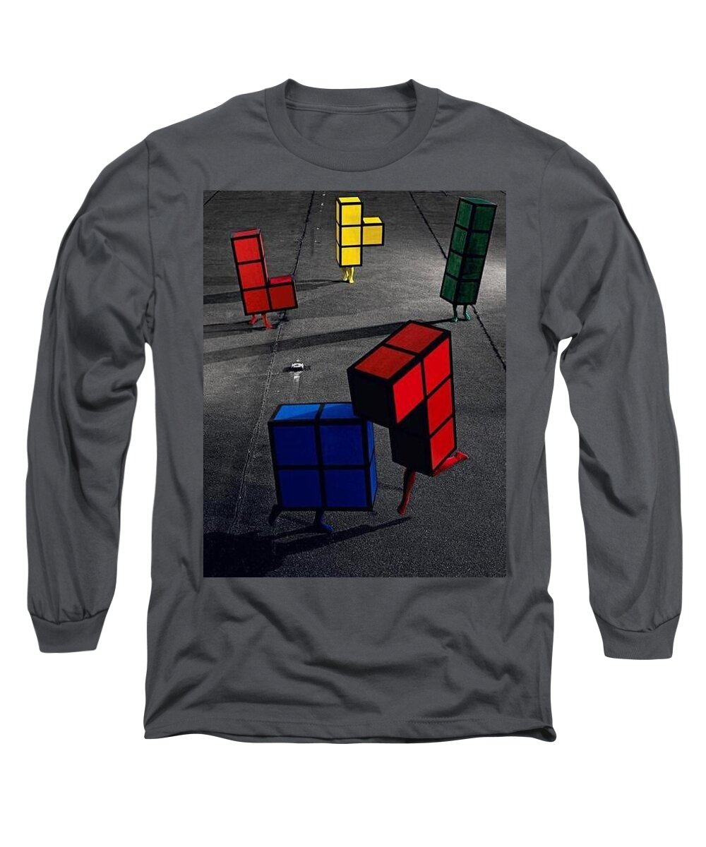 Tetris Long Sleeve T-Shirt featuring the photograph Tetris by Jackie Russo