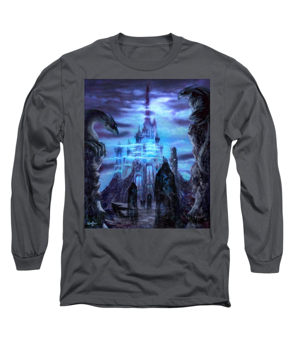 Tolkien Long Sleeve T-Shirt featuring the mixed media Thangorodrim by Curtiss Shaffer