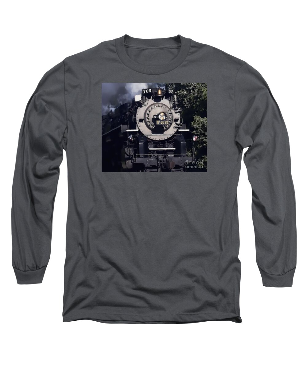 Old Steamer 765 Long Sleeve T-Shirt featuring the photograph The 765 by Jim Lepard