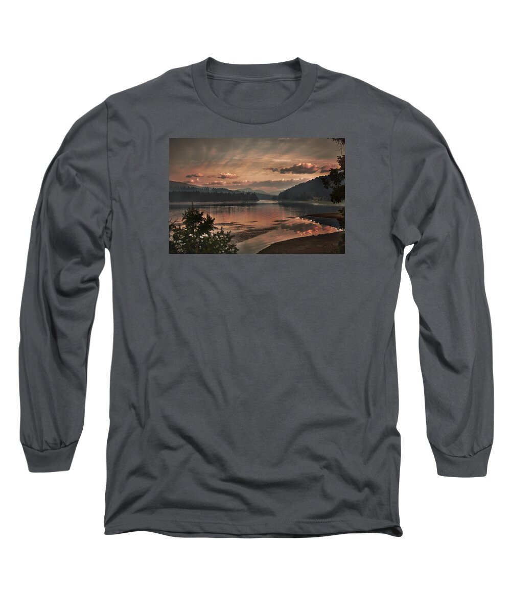 Sunrise Long Sleeve T-Shirt featuring the photograph The adventure begins by Loni Collins