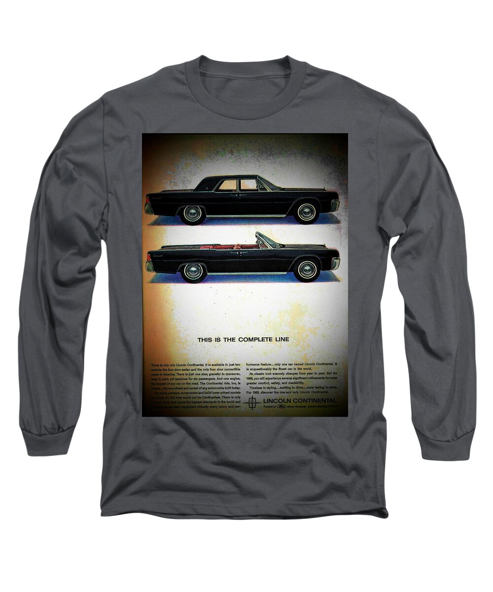 Advertisements Long Sleeve T-Shirt featuring the photograph The Complete Line by John Schneider