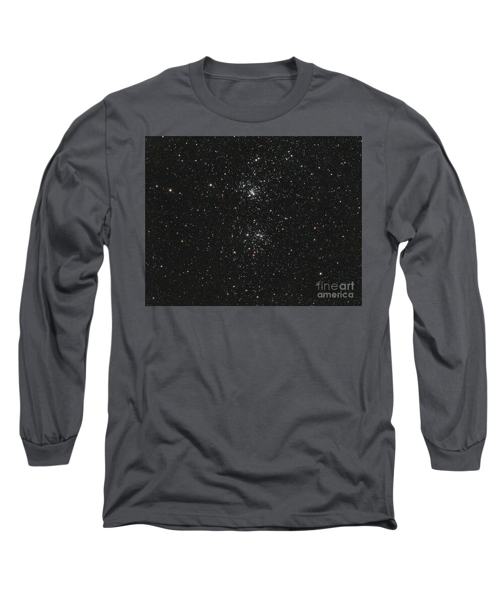 Double Long Sleeve T-Shirt featuring the photograph The Double Cluster by David Watkins