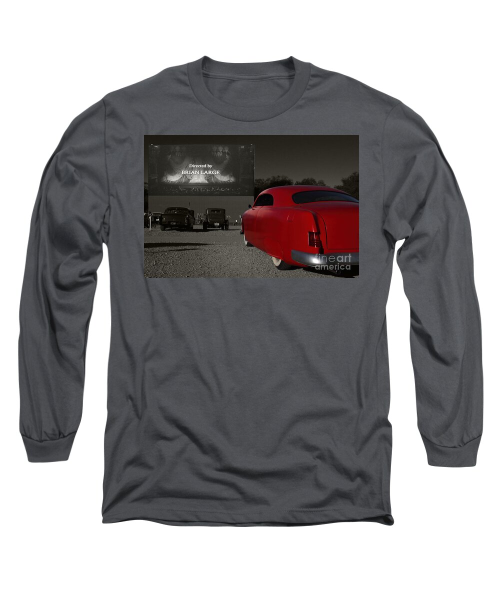 Transportation Long Sleeve T-Shirt featuring the photograph The Drive-In by Dennis Hedberg