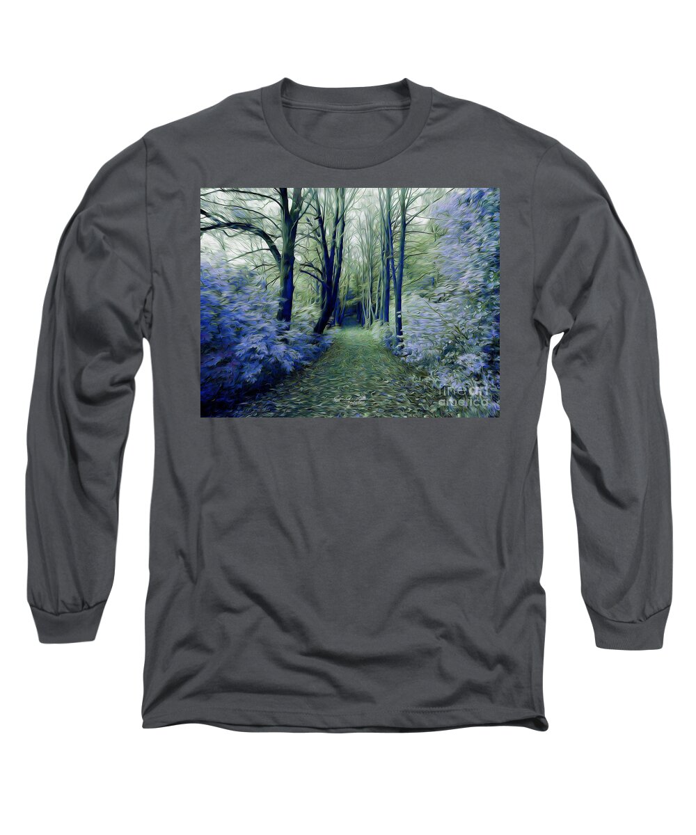 Strange Long Sleeve T-Shirt featuring the digital art The Enchanted Wood by Chris Armytage