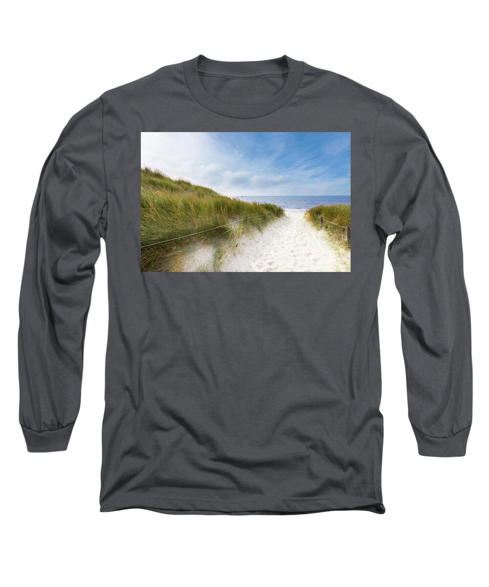 Europe Long Sleeve T-Shirt featuring the photograph The First Look At The Sea by Hannes Cmarits