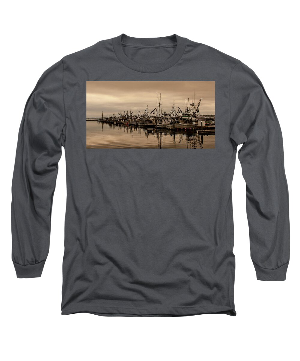 Fishing Boat Long Sleeve T-Shirt featuring the photograph The Fishing Fleet by Tony Locke