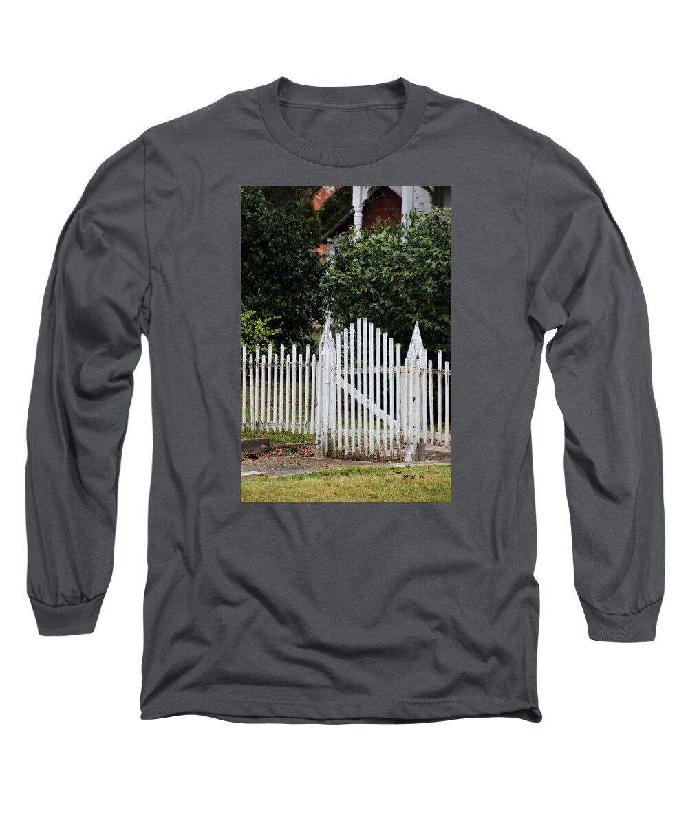 Picket Fence Long Sleeve T-Shirt featuring the photograph The Front Gate by Lynn Jordan