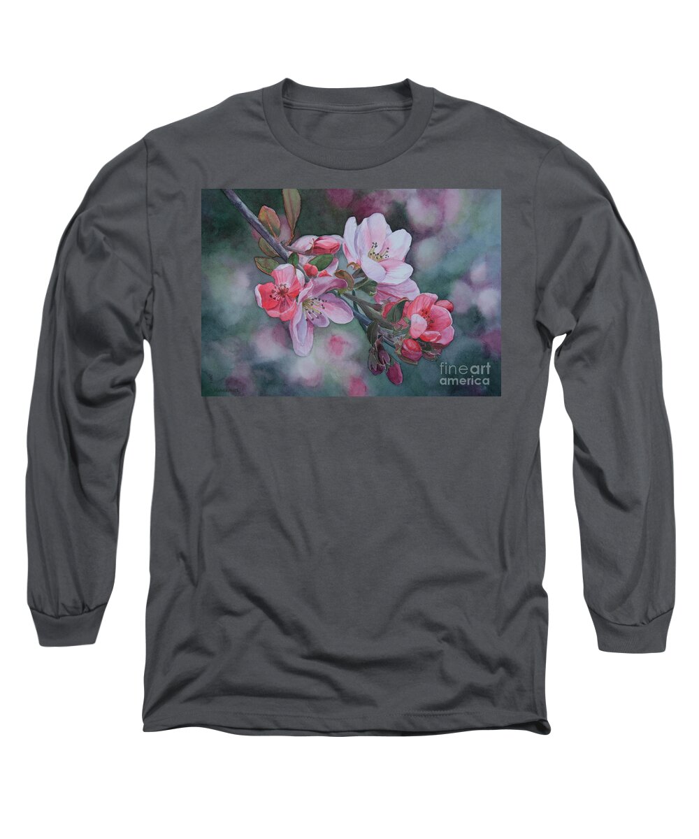 Jan Lawnikanis Long Sleeve T-Shirt featuring the painting The Gift by Jan Lawnikanis