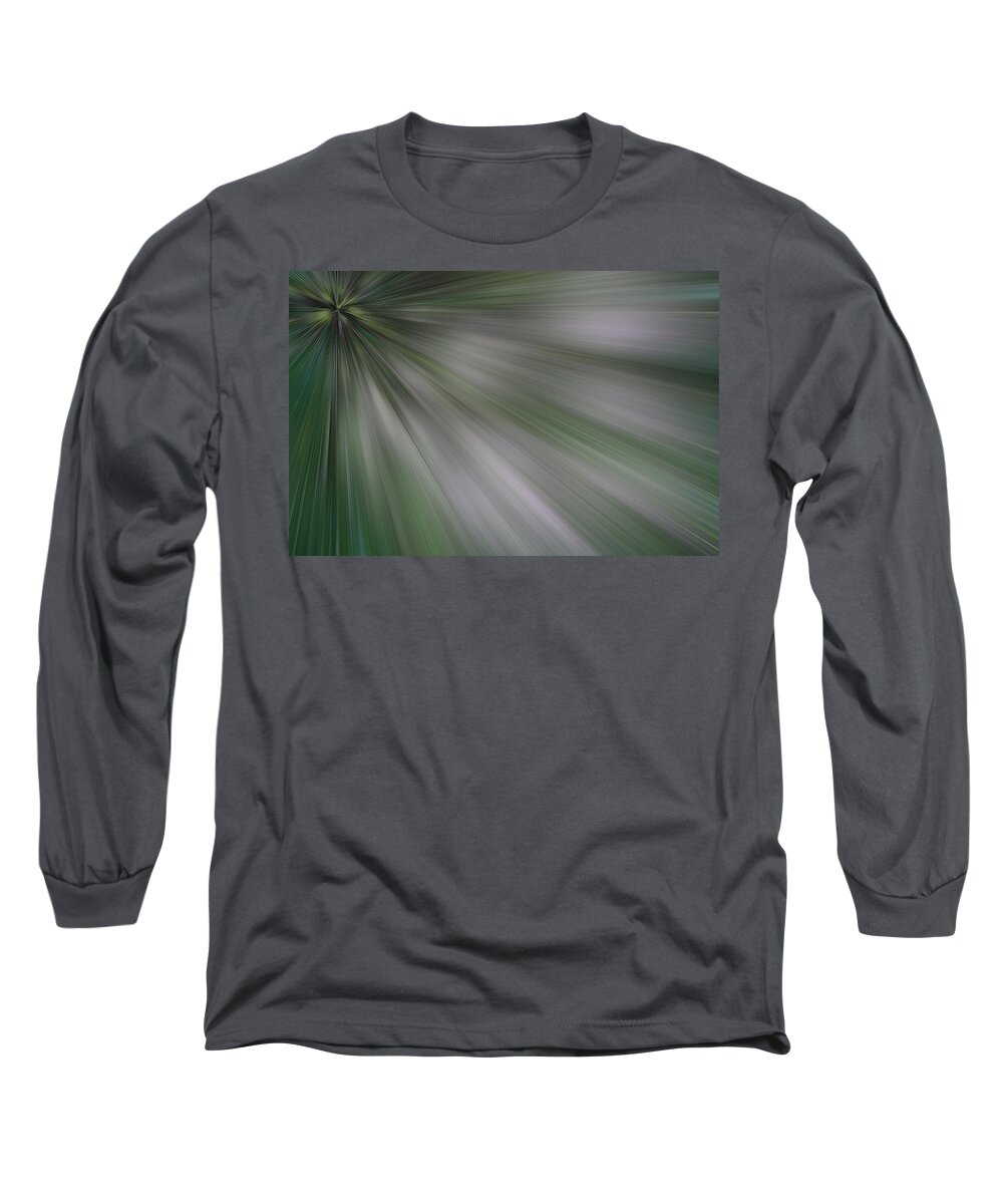 Green Long Sleeve T-Shirt featuring the digital art The Green Array by Cheryl Charette