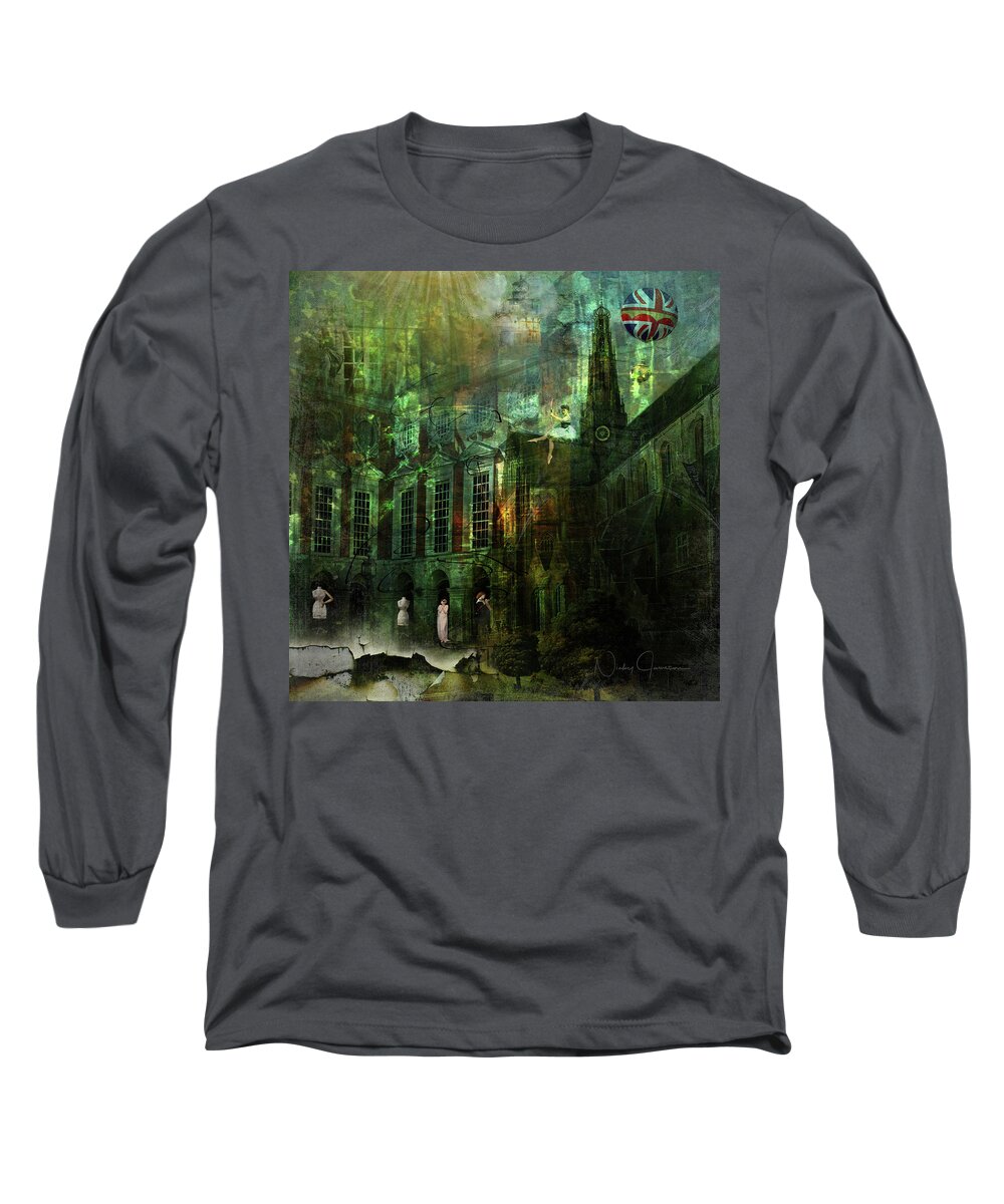 Nickyjameson Long Sleeve T-Shirt featuring the digital art The Landing by Nicky Jameson