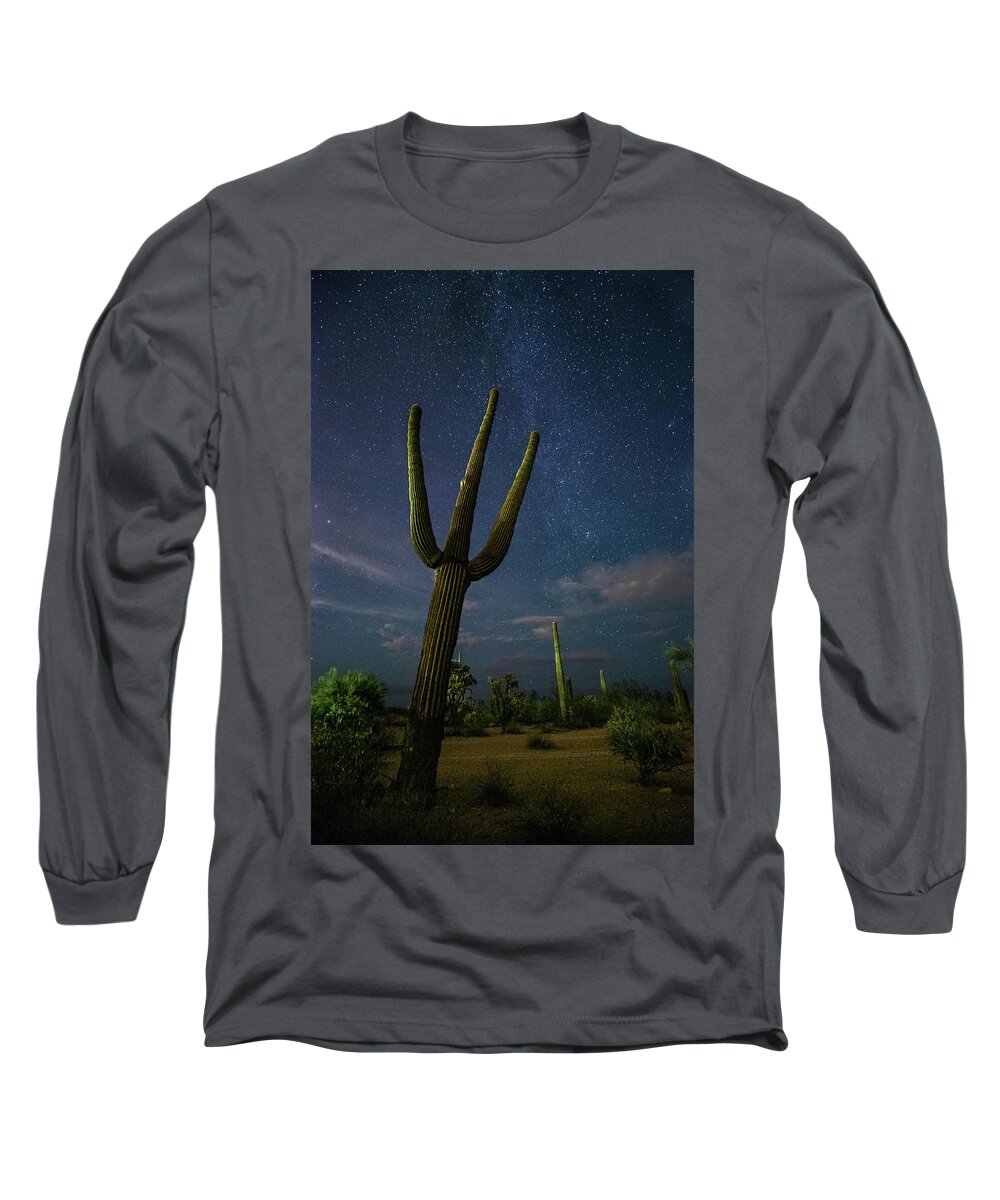 Cactus Long Sleeve T-Shirt featuring the photograph The Magnificent by Tassanee Angiolillo