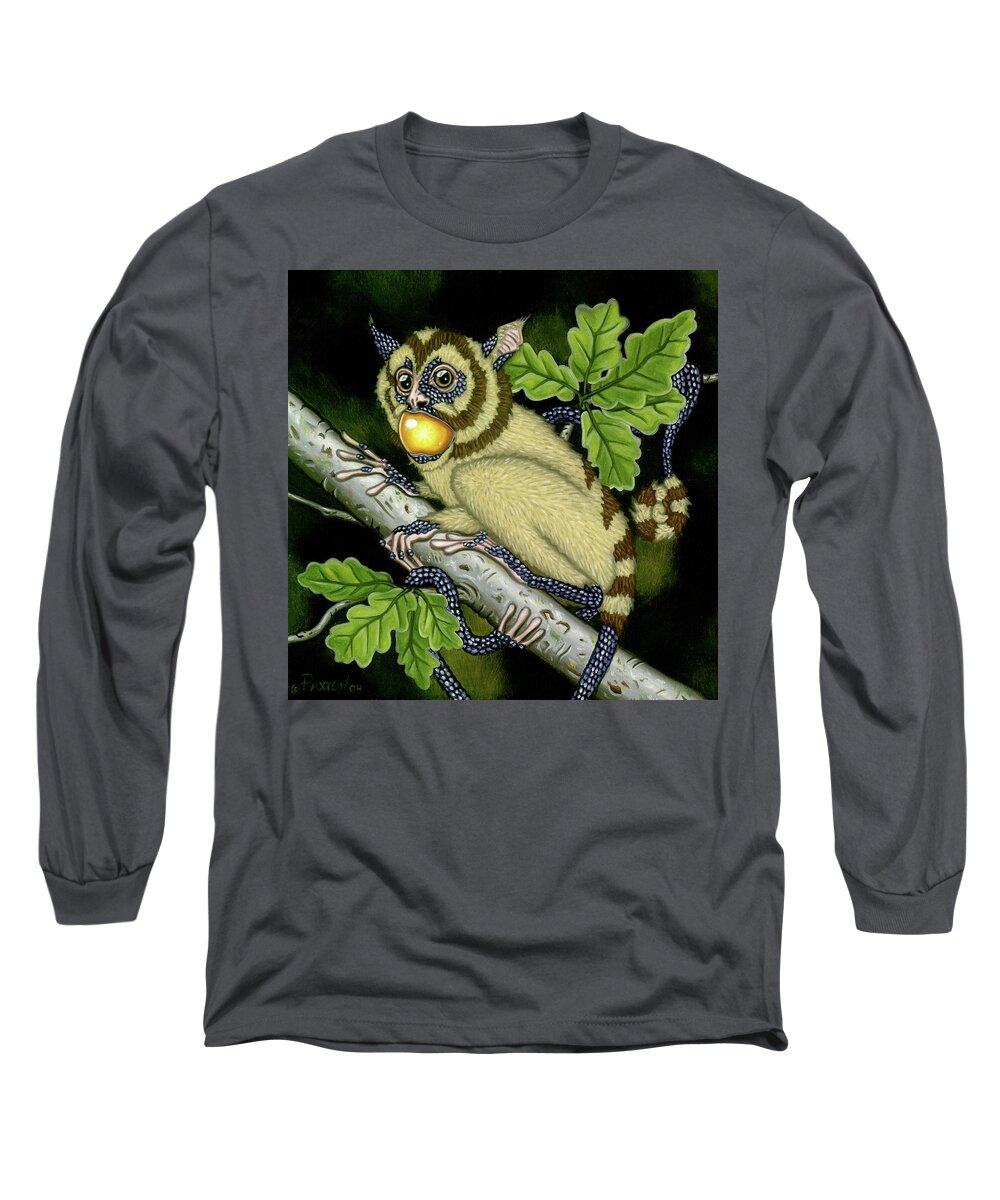  Long Sleeve T-Shirt featuring the painting The Orbler by Paxton Mobley
