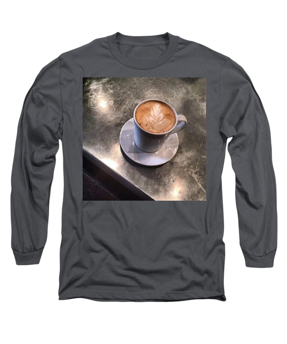 Coffee Long Sleeve T-Shirt featuring the photograph The Precarious Balance Between Darkness by Nick Heap