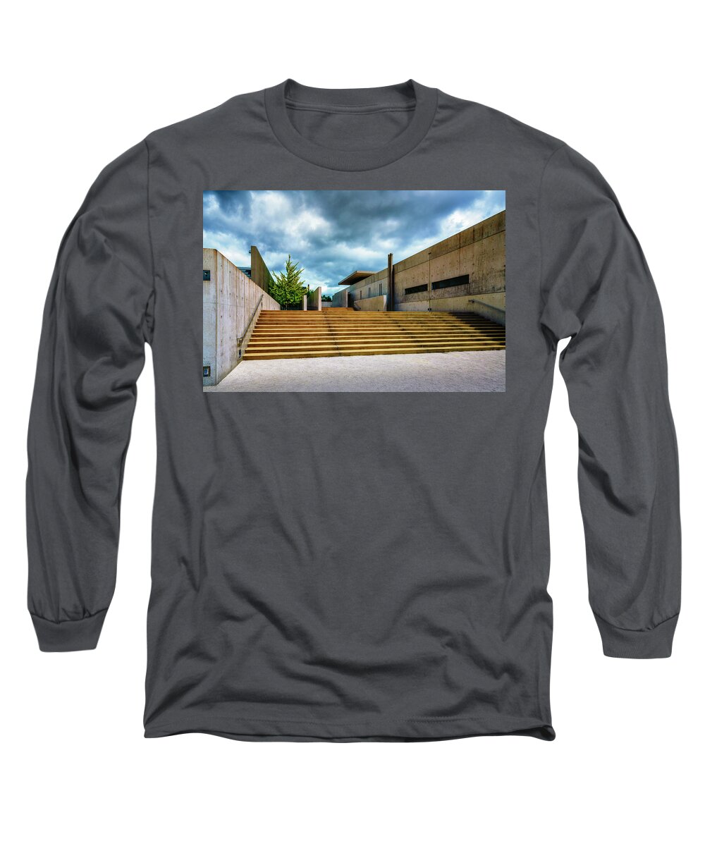 Pulitzer Long Sleeve T-Shirt featuring the photograph The Pulitzer Museum St Louis MO_7R2_DSC0464_16-08-21 by Greg Kluempers