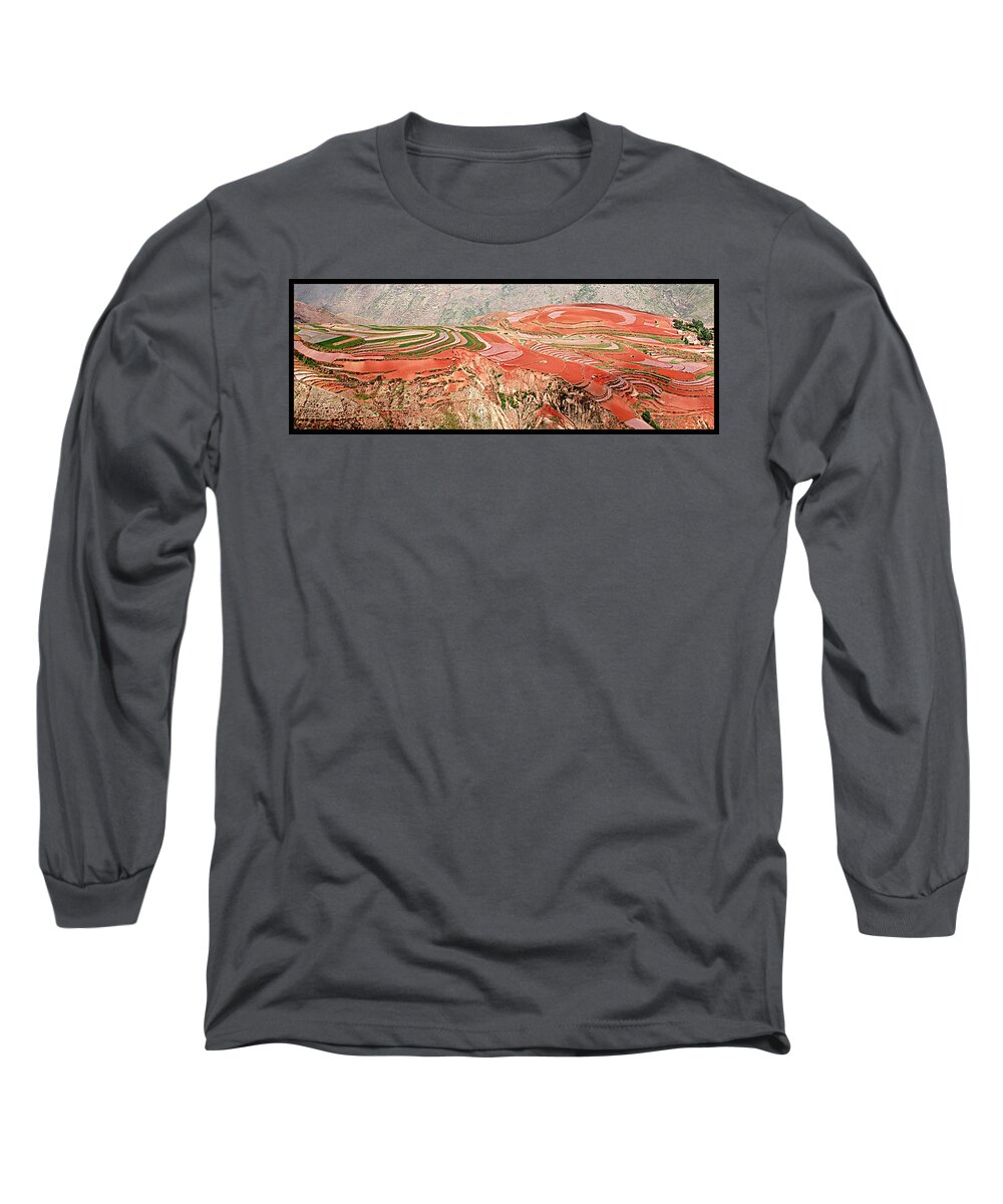 China Long Sleeve T-Shirt featuring the photograph The Redlands, Yunnan, China by Marla Craven