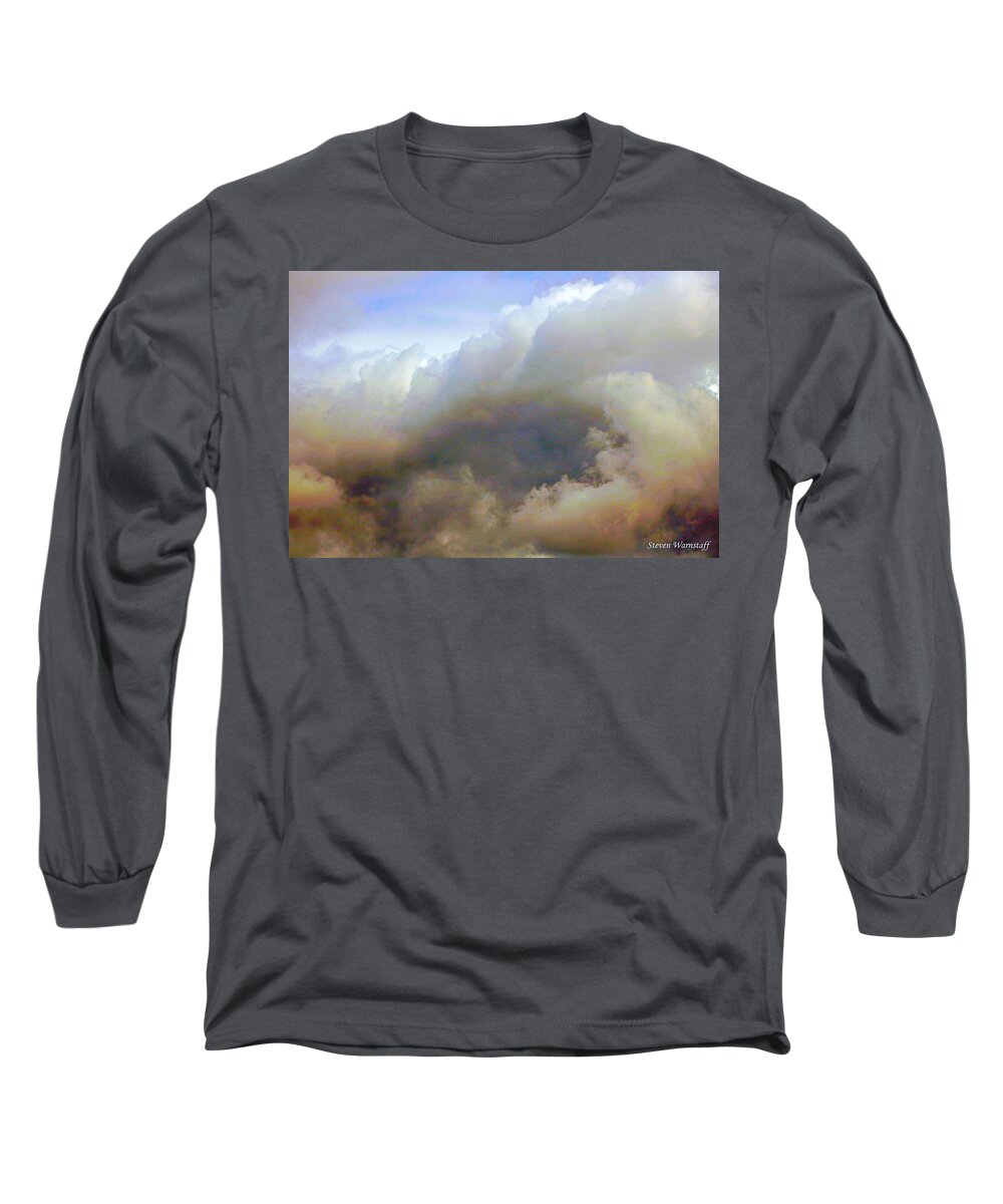 Clouds Long Sleeve T-Shirt featuring the photograph The Road Home by Steve Warnstaff