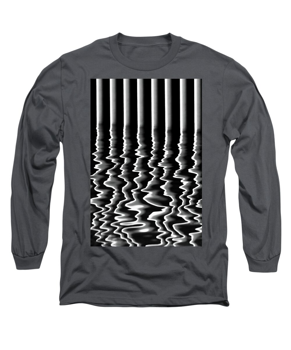 Reflection Long Sleeve T-Shirt featuring the photograph The seismograph by Mikel Martinez de Osaba