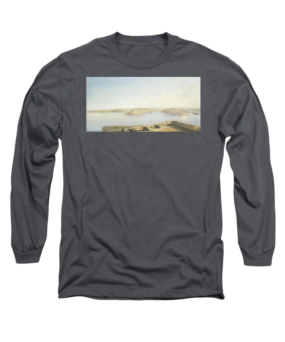 Girolamo Gianni (italian Long Sleeve T-Shirt featuring the painting The Three Cities by MotionAge Designs