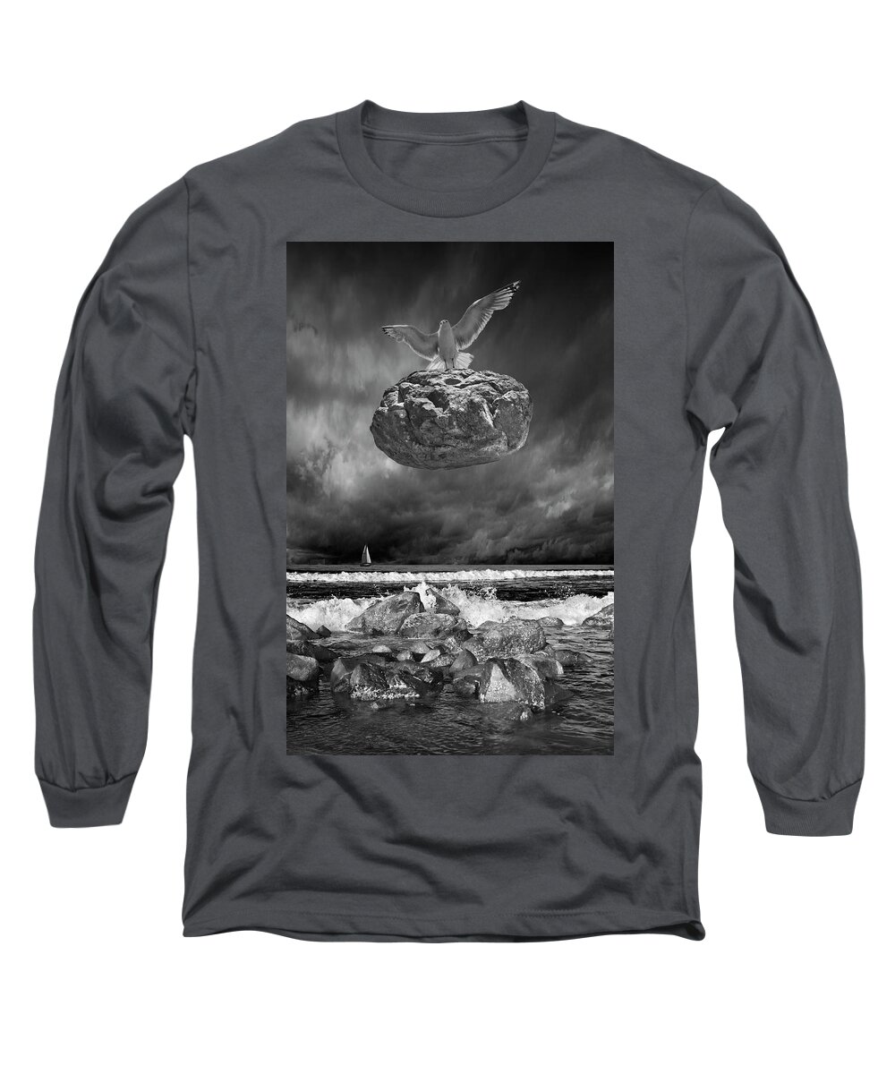 Surreal Long Sleeve T-Shirt featuring the photograph The Weight is Lifted by Randall Nyhof