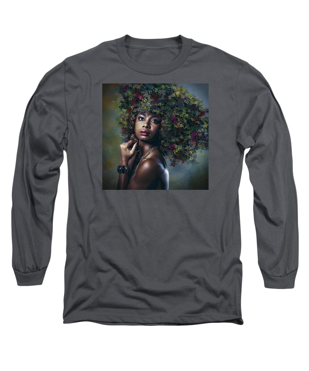 Portrait Long Sleeve T-Shirt featuring the photograph They Call Her Autumn by Brian Tarr