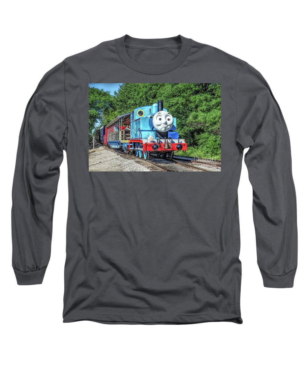 Thomas Long Sleeve T-Shirt featuring the photograph Thomas the Tank Engine by Lynn Sprowl