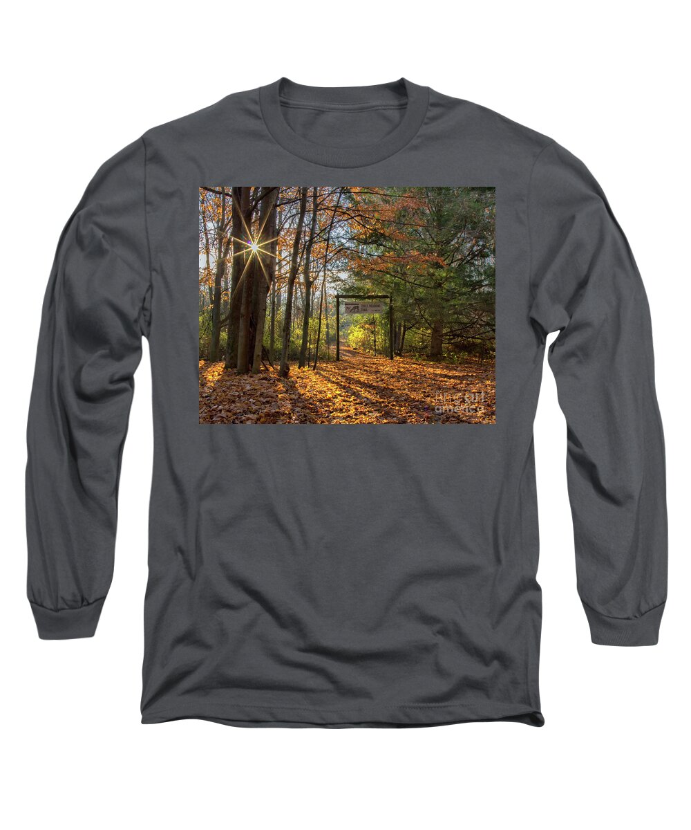 Nature Long Sleeve T-Shirt featuring the photograph Three Meadows Trail Head by Rod Best