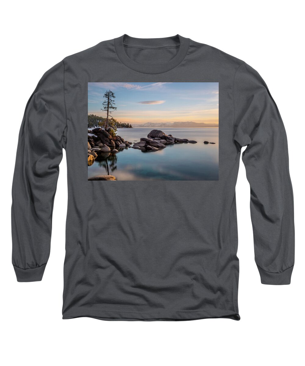 Lake Long Sleeve T-Shirt featuring the photograph Thunderbird View by Martin Gollery