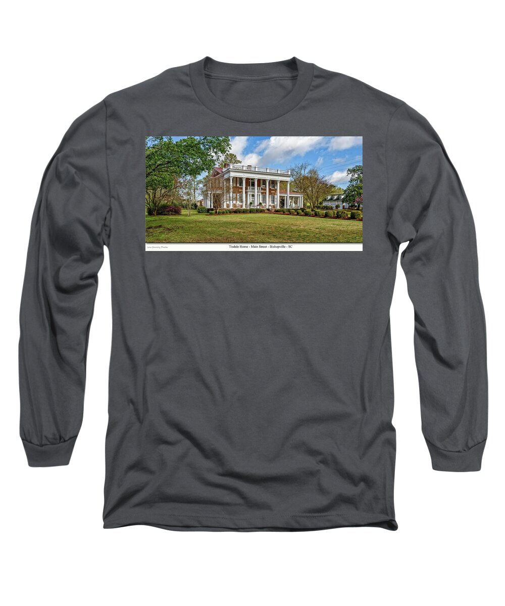 Bishopville Manor Long Sleeve T-Shirt featuring the photograph Tisdale Manor2 by Mike Covington