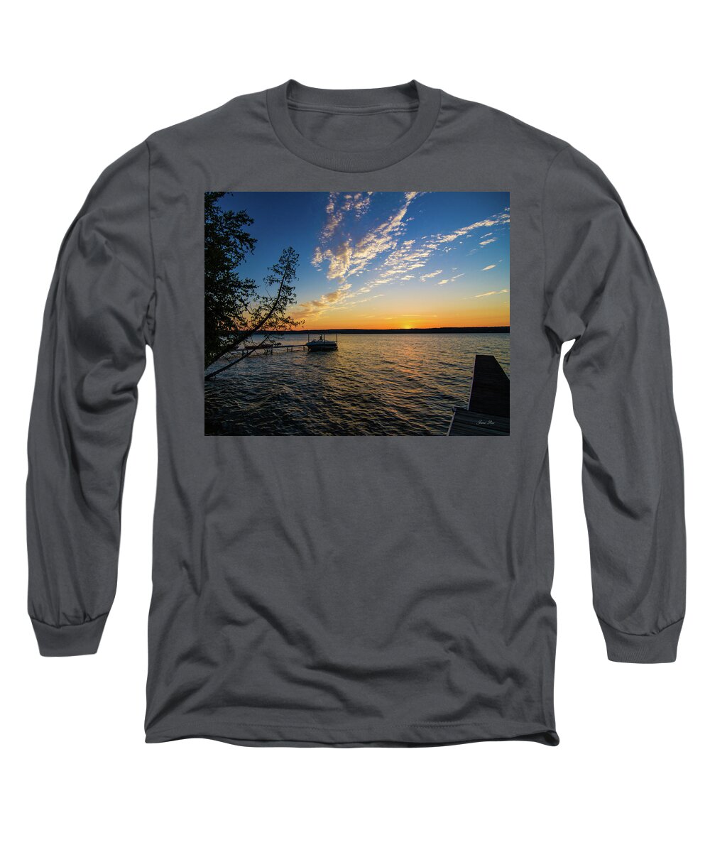 Torch Lake Long Sleeve T-Shirt featuring the photograph Torch Lake 3688 by Jana Rosenkranz