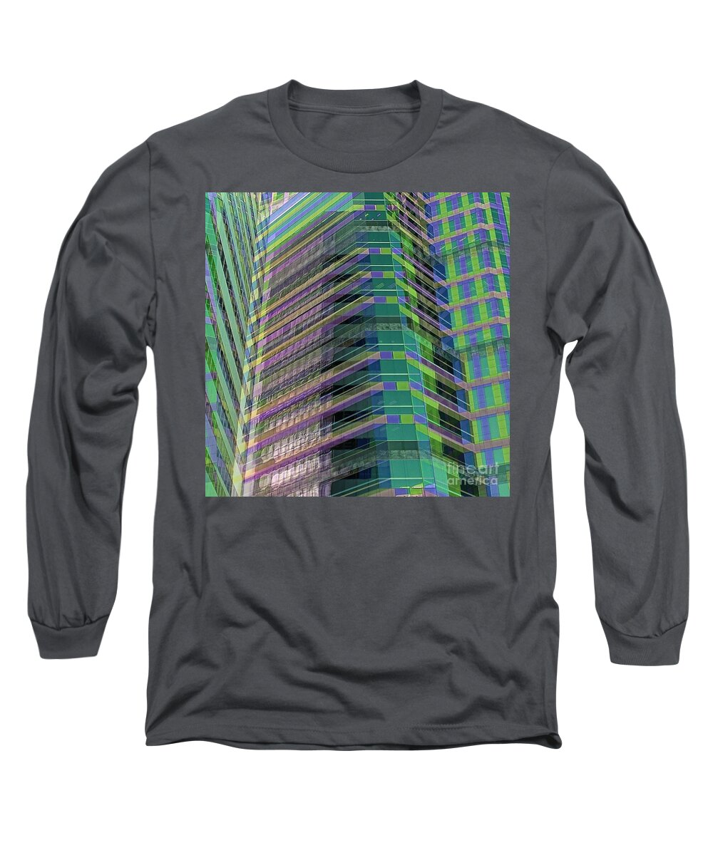1000 Views Long Sleeve T-Shirt featuring the photograph Abstract Angles by Jenny Revitz Soper