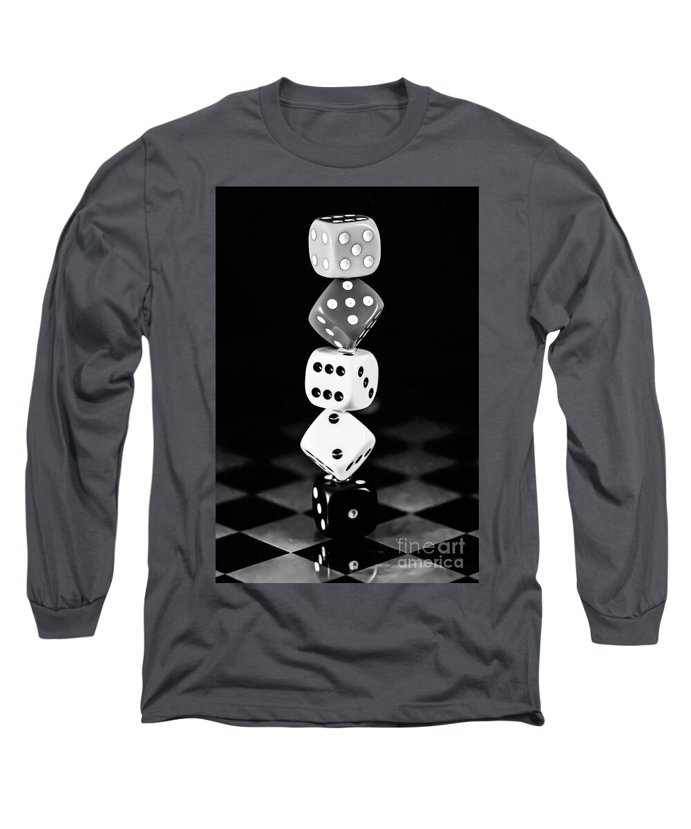  Long Sleeve T-Shirt featuring the photograph Tower dice by Gerald Kloss