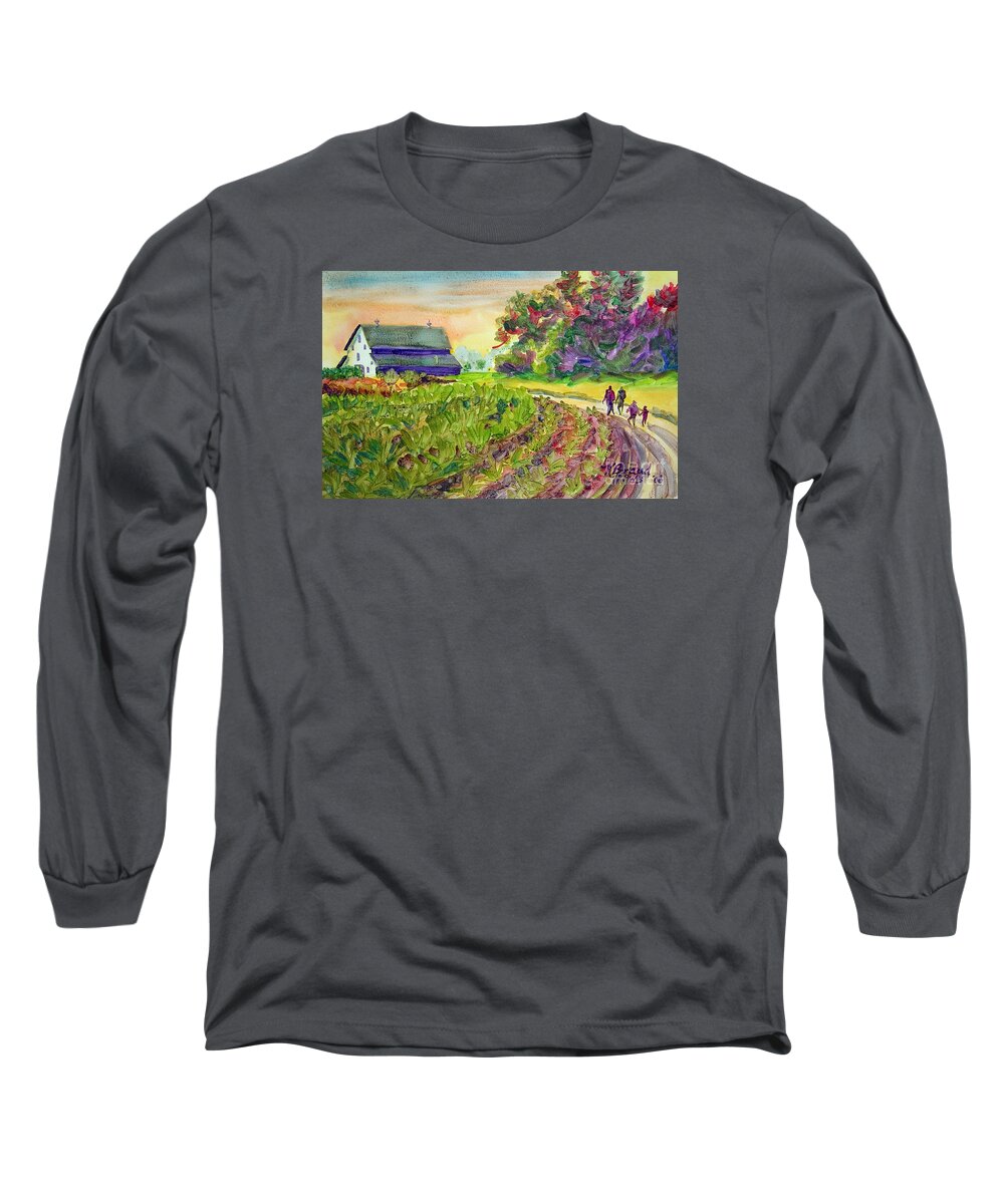 Paintings Long Sleeve T-Shirt featuring the painting Troy's Memories by Kathy Braud