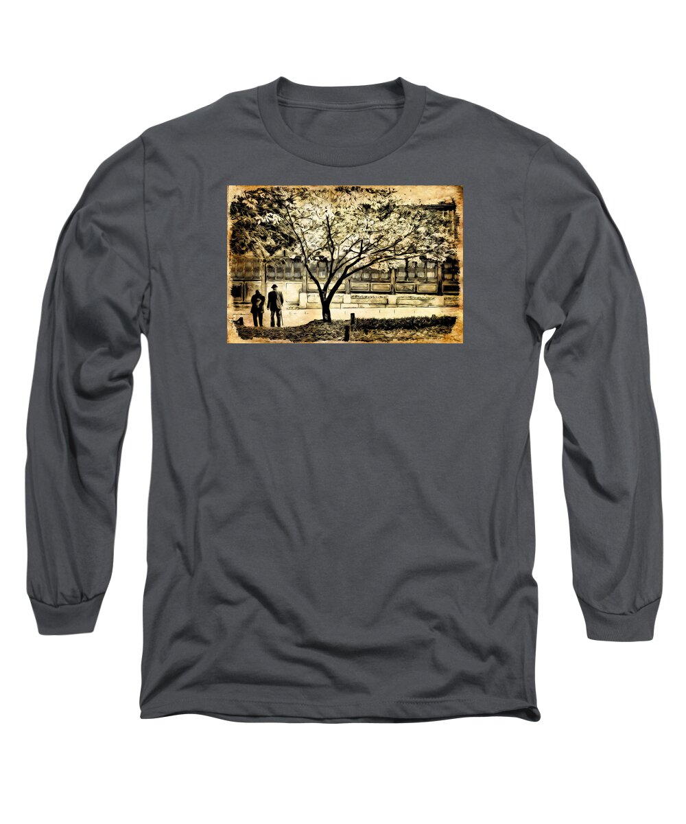Asia Long Sleeve T-Shirt featuring the digital art Twilight Time by Cameron Wood