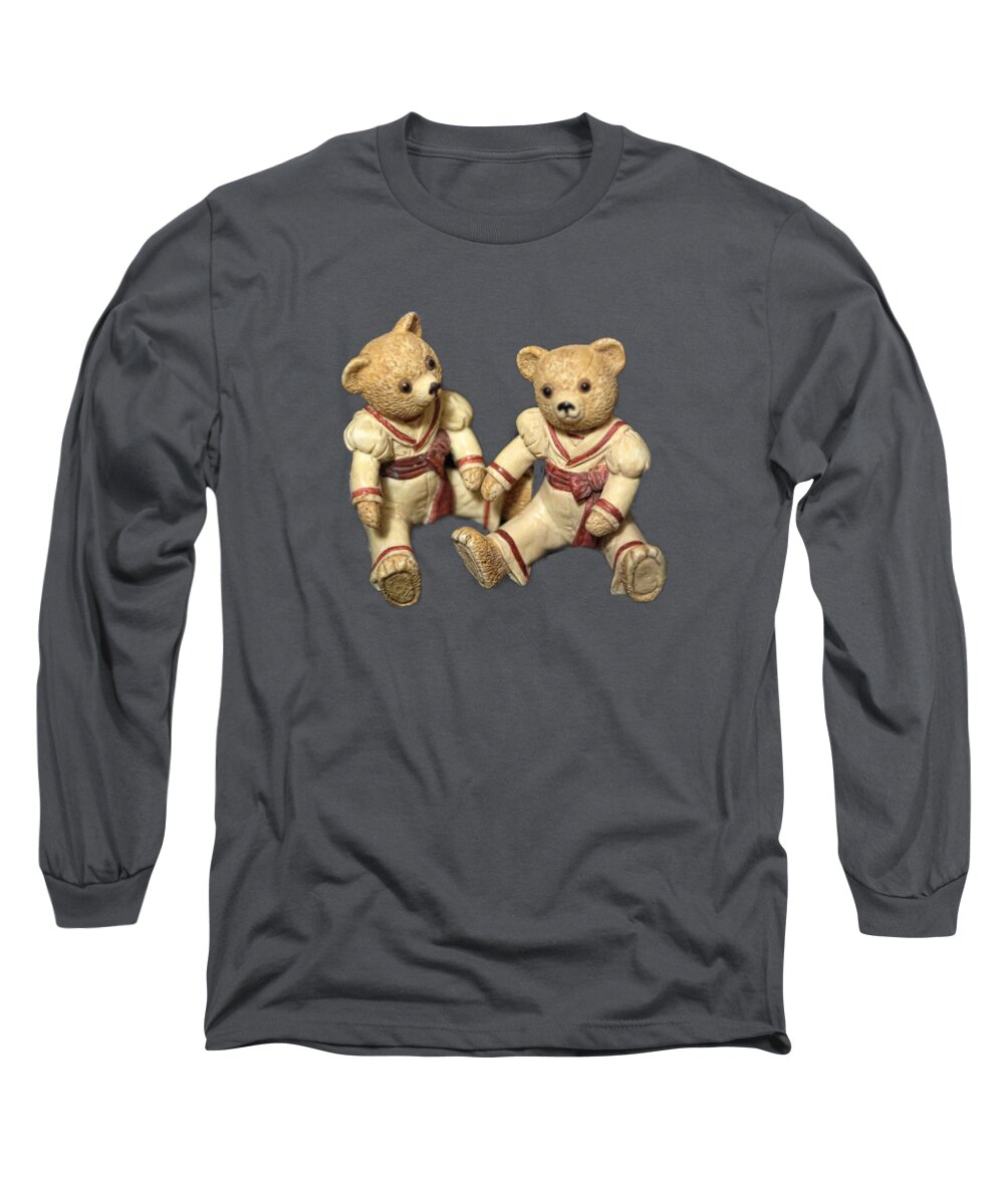 Bears Long Sleeve T-Shirt featuring the photograph Twin Hagara Bears by Linda Phelps