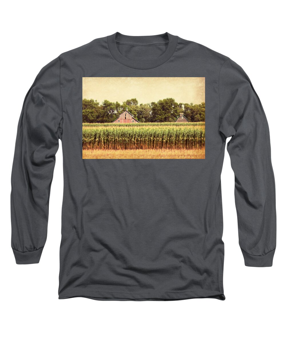 Barn Long Sleeve T-Shirt featuring the photograph Twin Peaks by Julie Hamilton