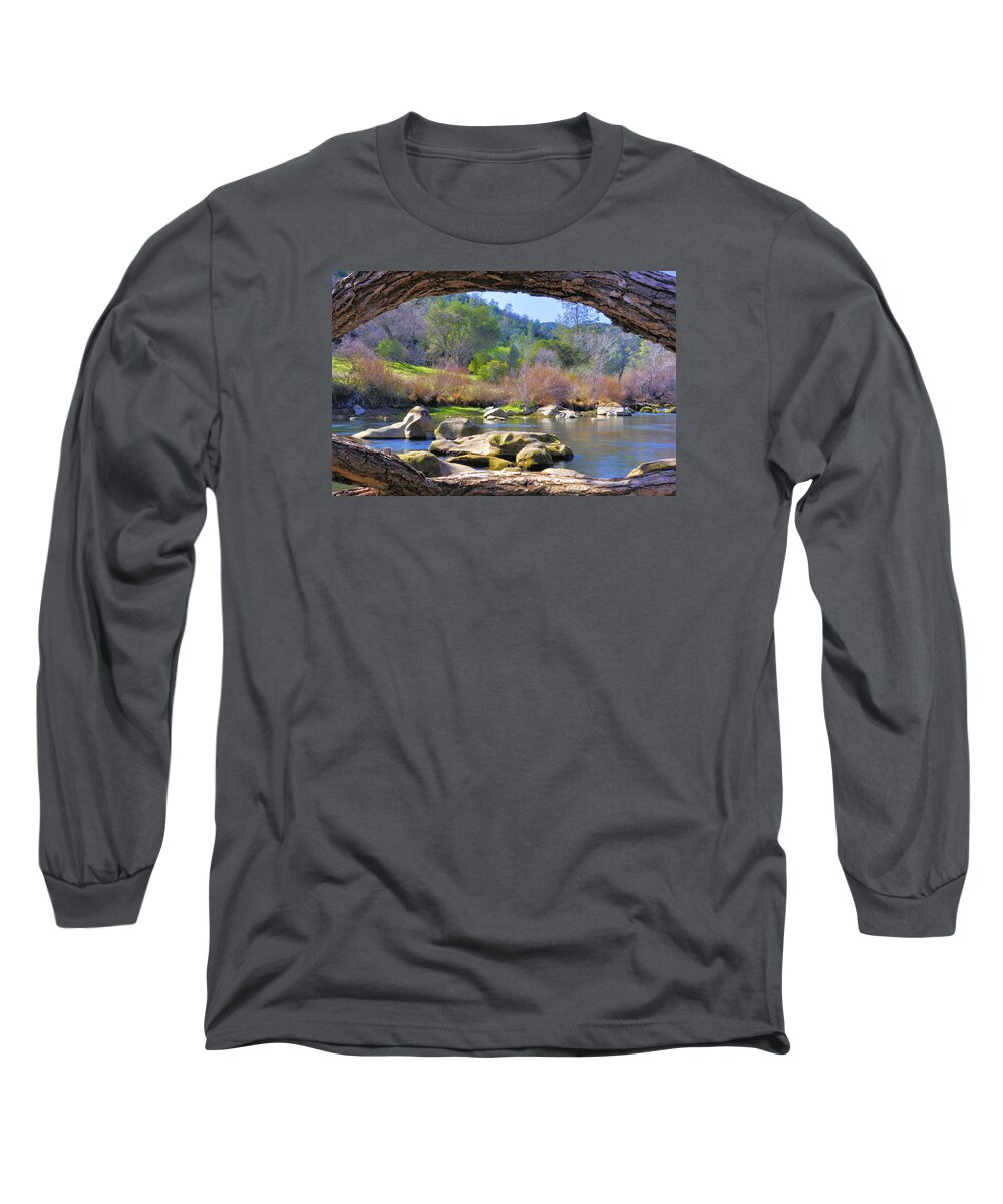 Landscape Long Sleeve T-Shirt featuring the photograph Under the Arch by Josephine Buschman
