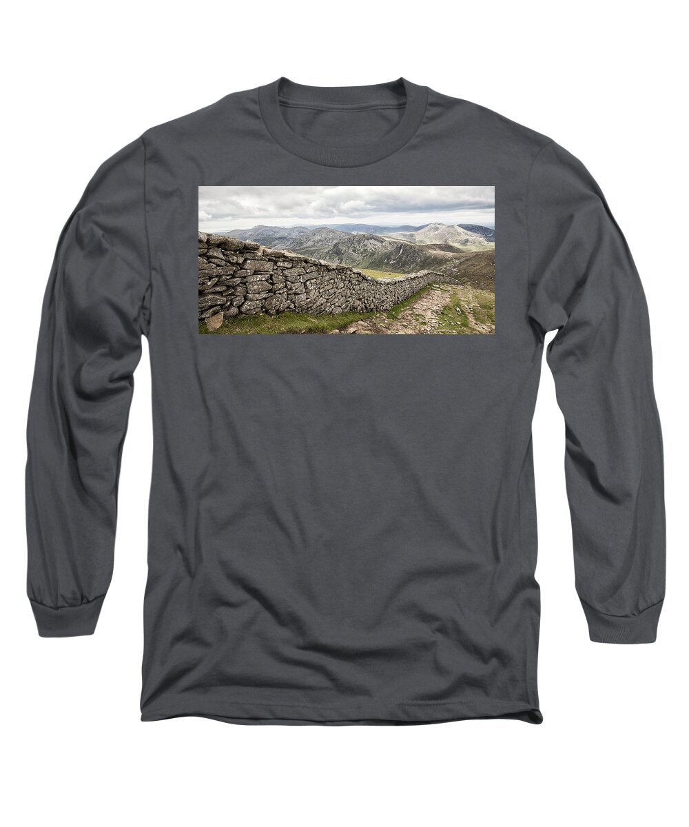 Donard Long Sleeve T-Shirt featuring the photograph View from Slieve Donard by Nigel R Bell