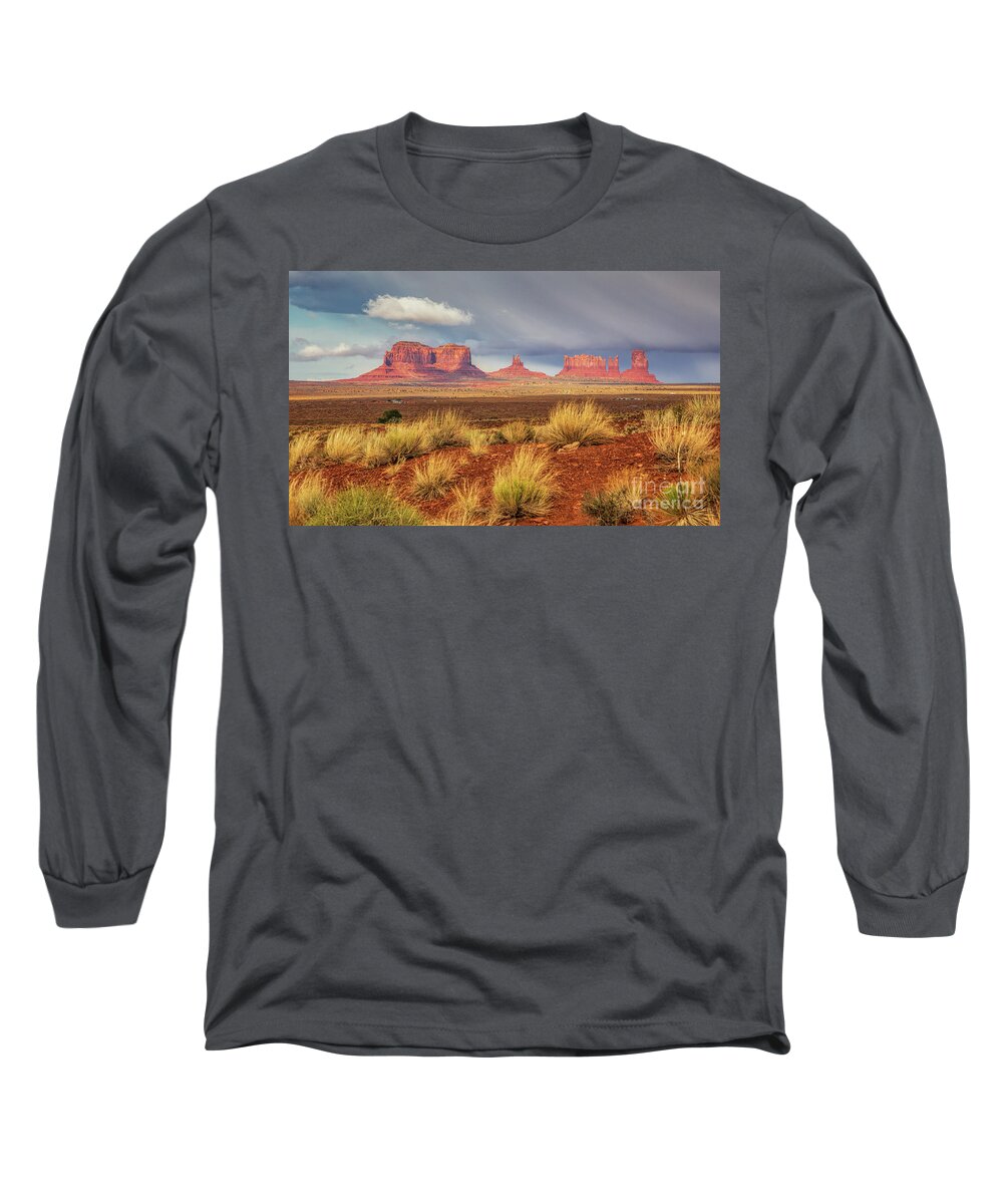 Monument Valley Long Sleeve T-Shirt featuring the photograph View of Monument Valley by Mimi Ditchie