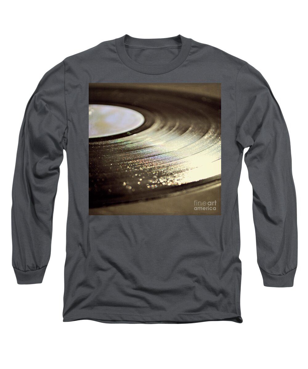 Record Long Sleeve T-Shirt featuring the photograph Vinyl Record by Lyn Randle