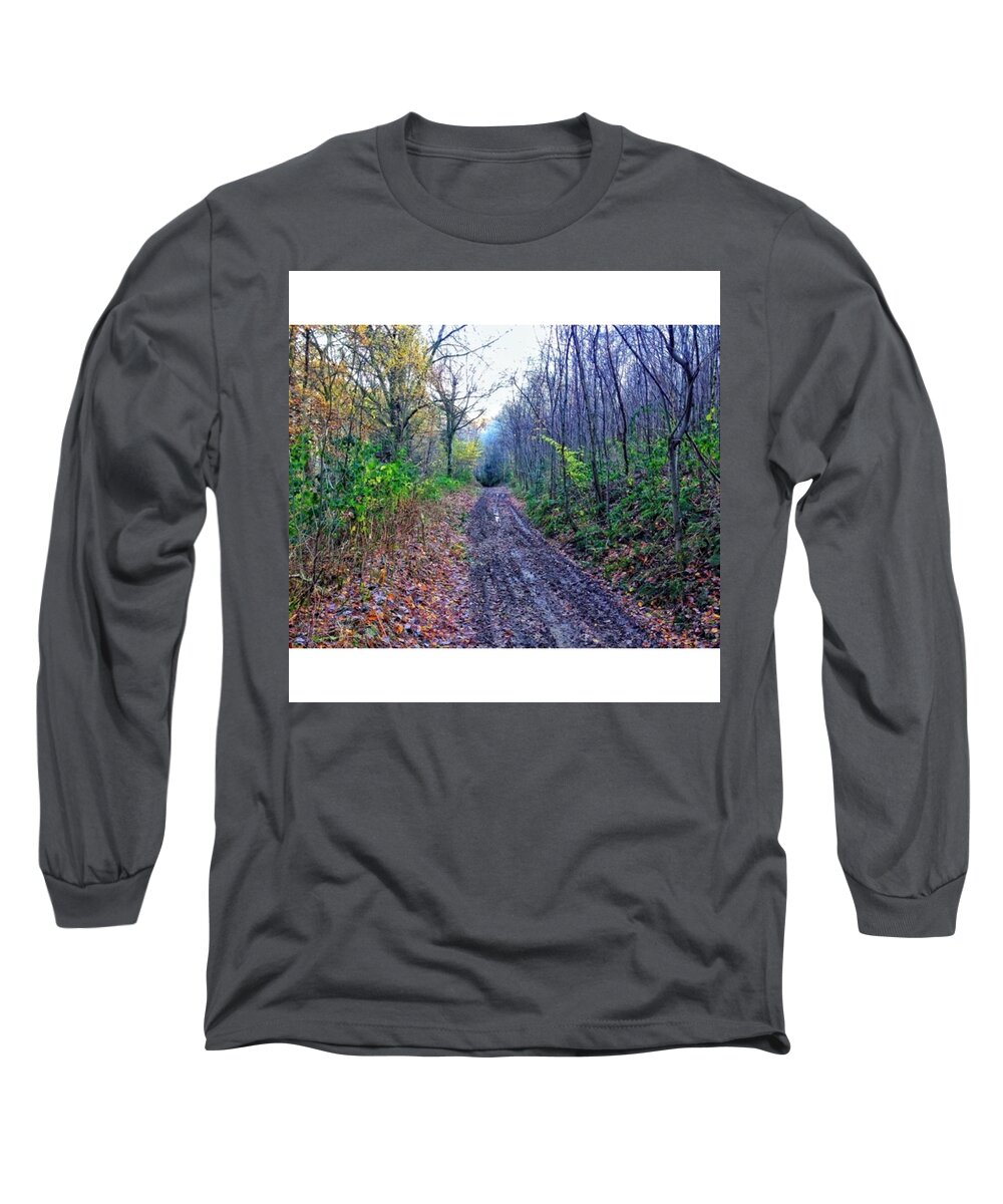 Beautiful Long Sleeve T-Shirt featuring the photograph #walk #winter #early #trees #ice #lfl by Tai Lacroix