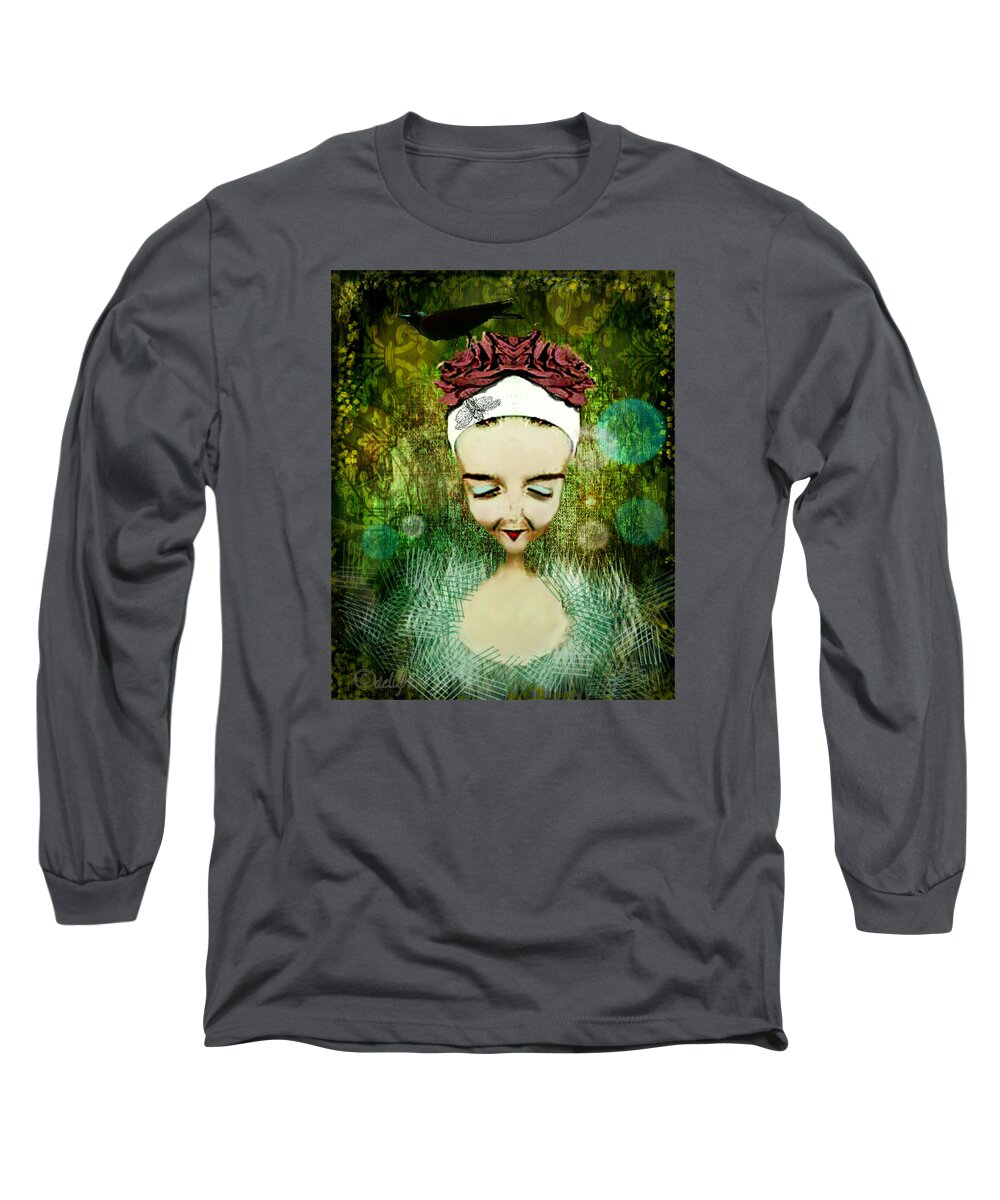 Woman Long Sleeve T-Shirt featuring the digital art Wash Your Face Each Night by Delight Worthyn