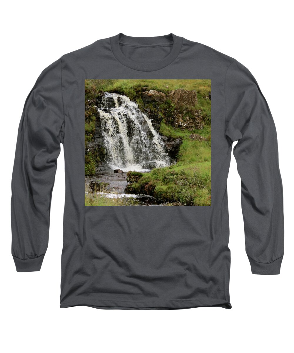 Waterfall Long Sleeve T-Shirt featuring the photograph Waterfall by Azthet Photography