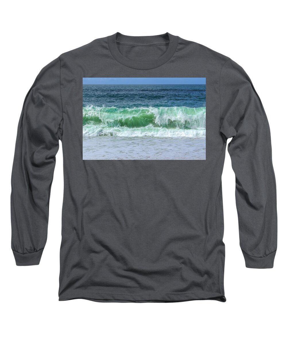 Landscape Long Sleeve T-Shirt featuring the photograph Wave by Claire Whatley