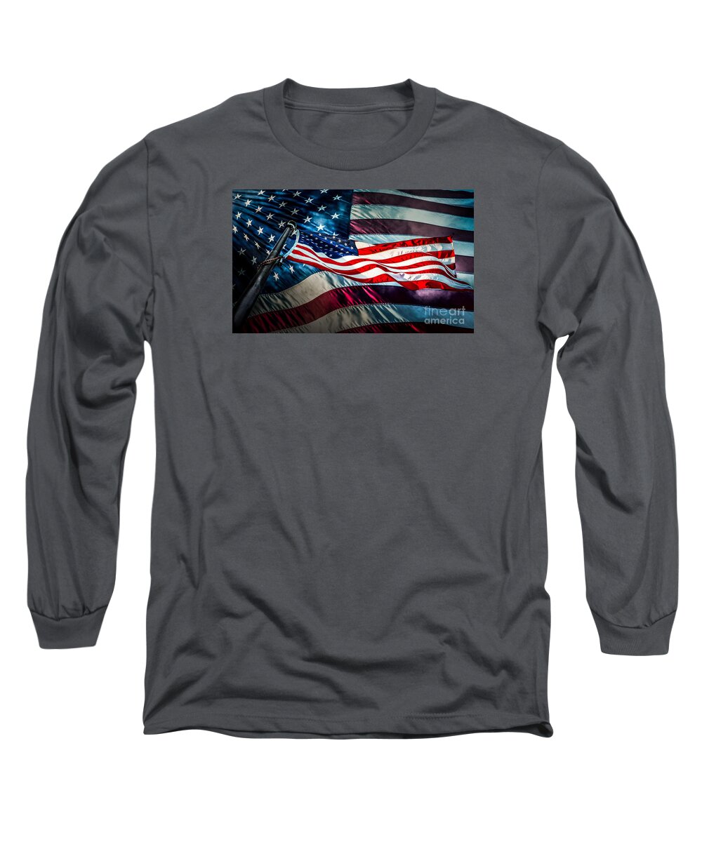 Us Long Sleeve T-Shirt featuring the photograph We The People by Michael Arend