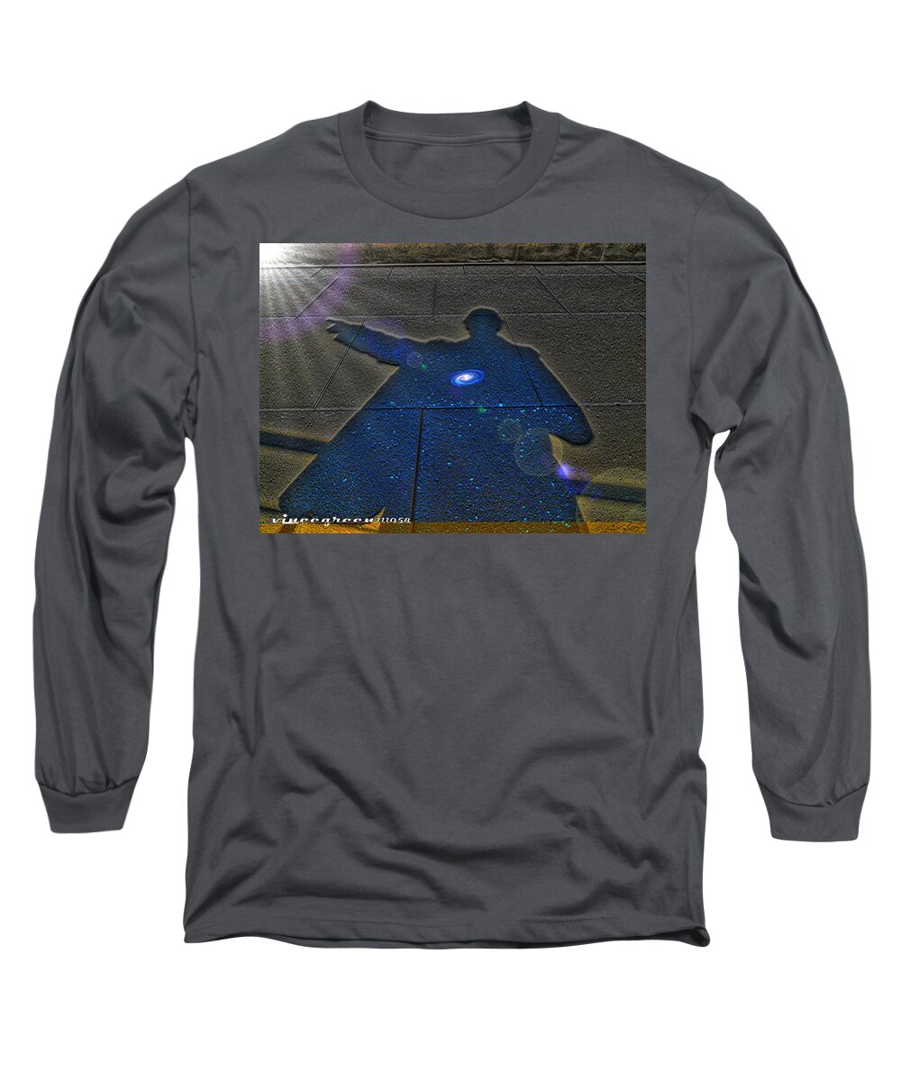 Man Long Sleeve T-Shirt featuring the digital art When I Look Inside by Vincent Green
