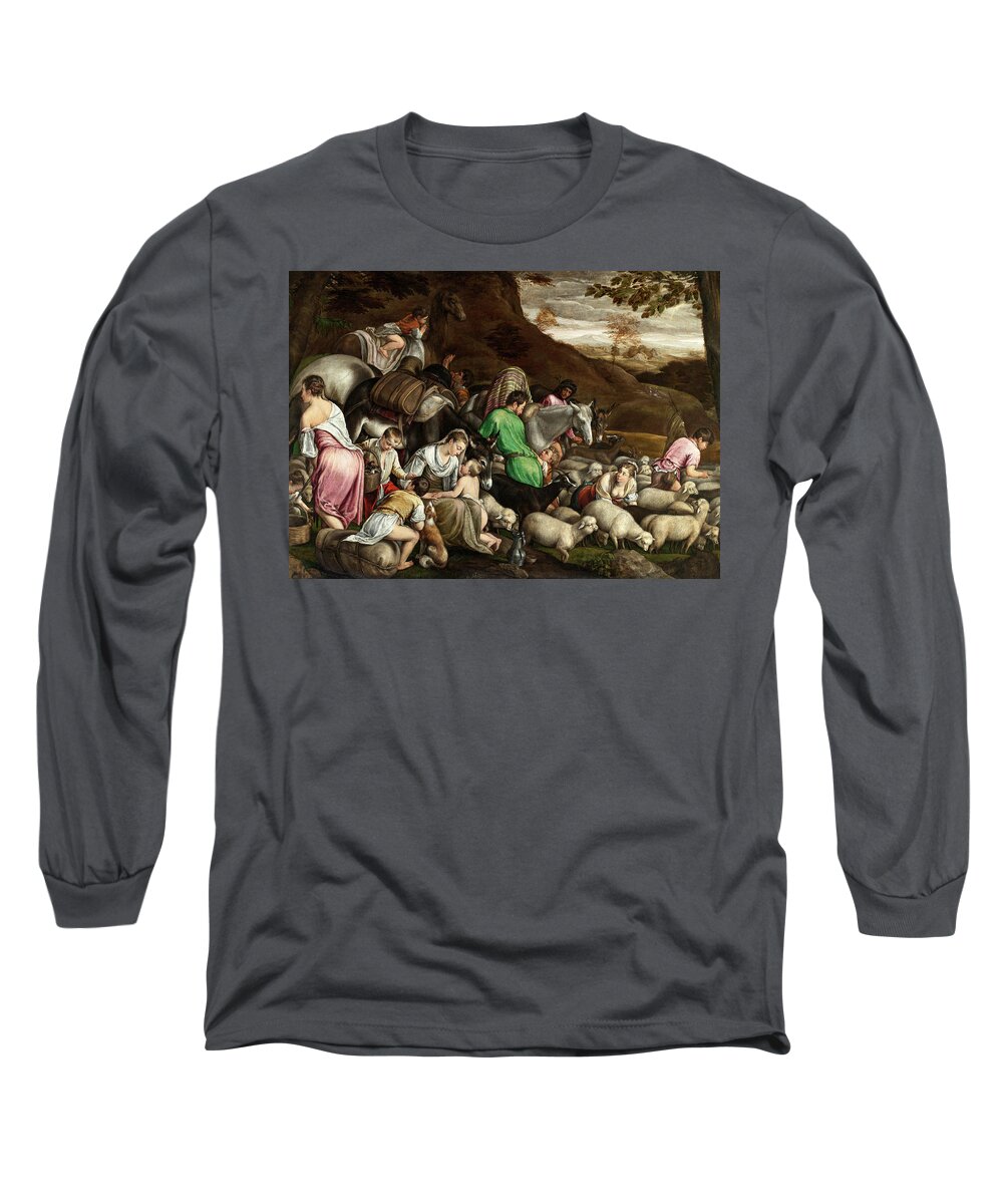 Photograph Long Sleeve T-Shirt featuring the photograph White Lambs by Munir Alawi