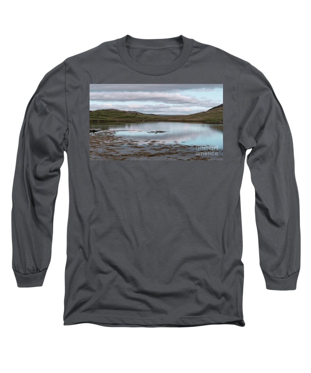 Shetland Isles Long Sleeve T-Shirt featuring the photograph Whiteness Voe Shetland Islands by Lynn Bolt