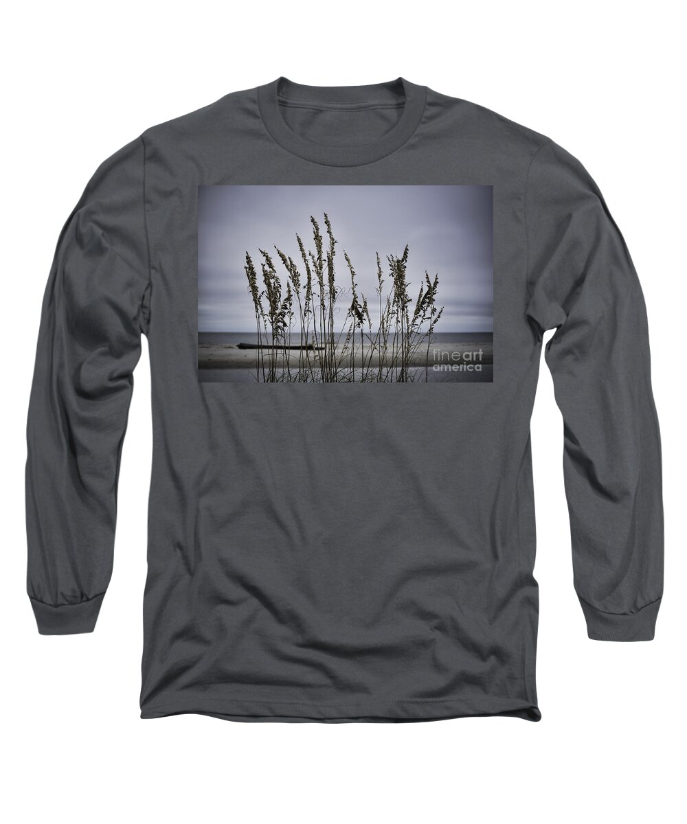 Hilton Head Long Sleeve T-Shirt featuring the photograph Wild Grasses by Judy Wolinsky