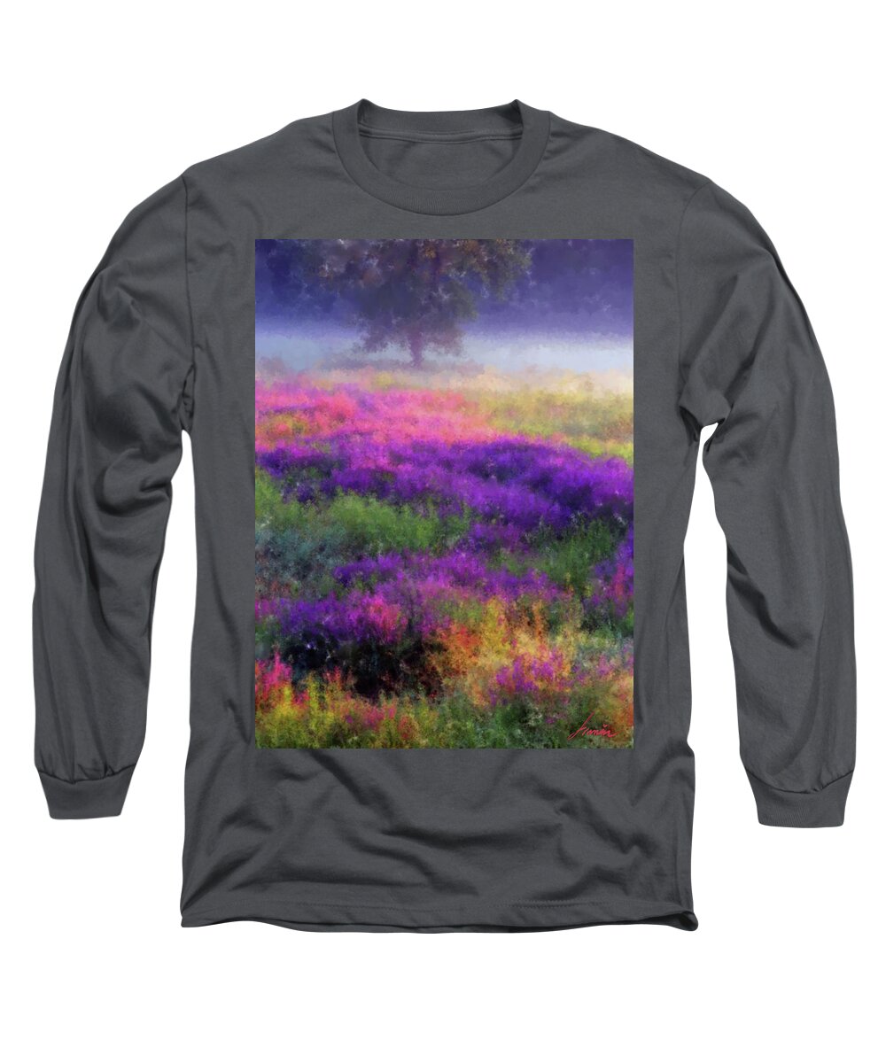 Summer Long Sleeve T-Shirt featuring the painting Wild Spring by Armin Sabanovic
