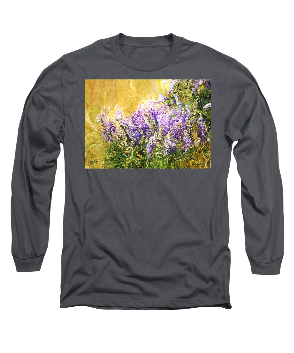 Wild Flowers Long Sleeve T-Shirt featuring the digital art Wildling Flowers by Lynellen Nielsen